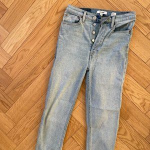 Redone high-waisted jeans